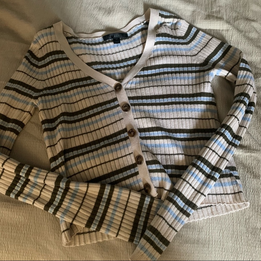 ribbed long sleeve top